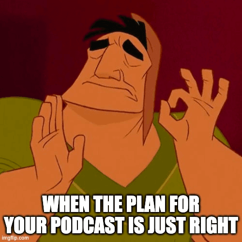 Determined person striving for consistency in podcasting.